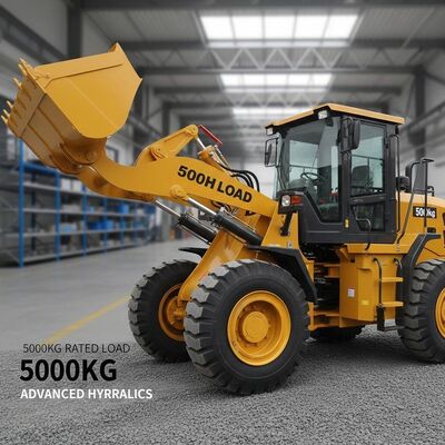 Four-Wheel Drive Wheel Loader with 5000kg Load